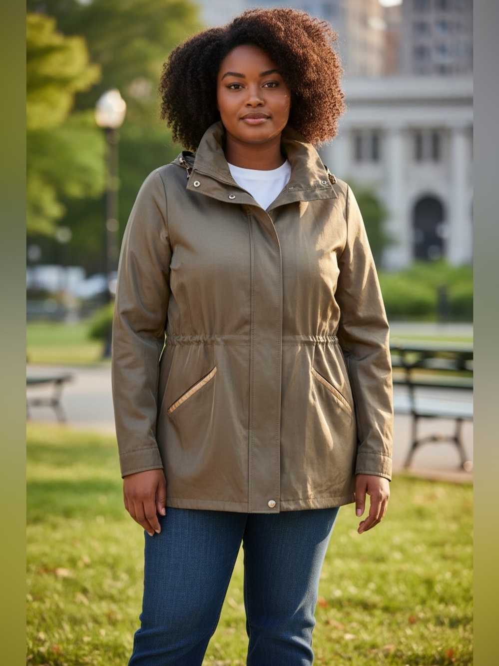 Lauren Ralph Lauren Army Olive Green Utility Jacket – Size Medium